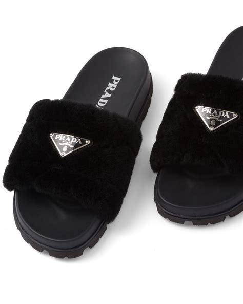 prada pantolette schwarz|Prada sandals size guide.